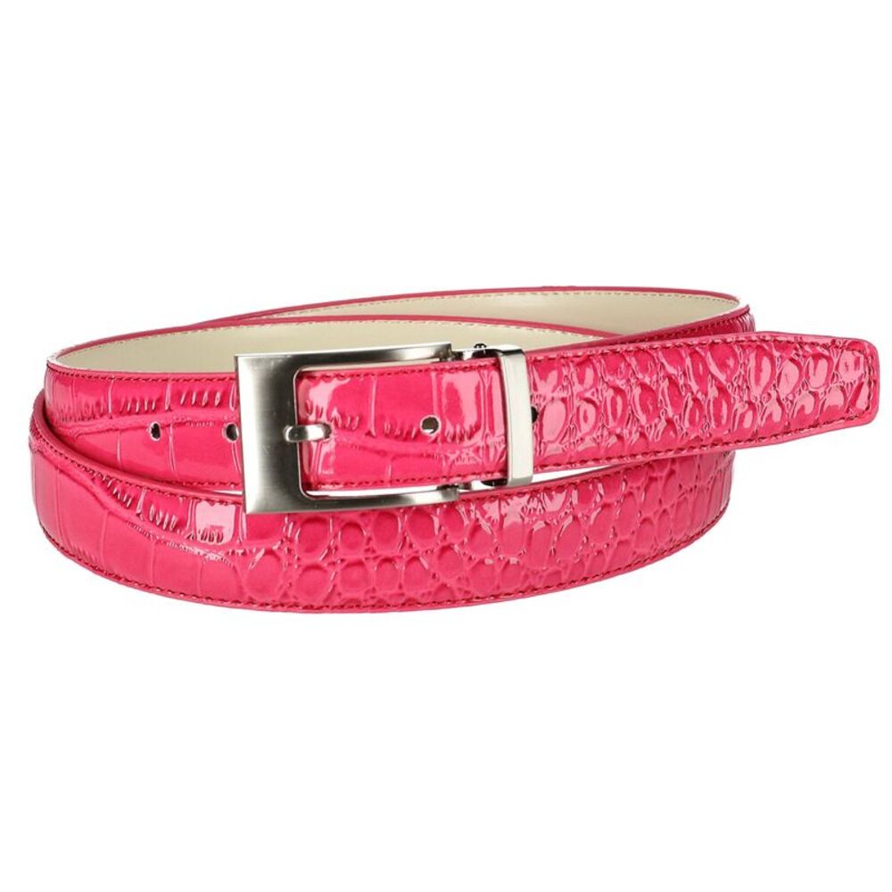 CTM Leather Croc Print Belt